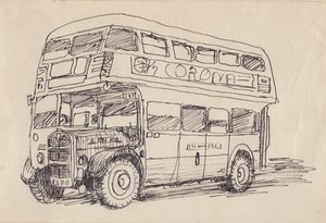 Routemaster Bus, 1951 by Shirley Markham