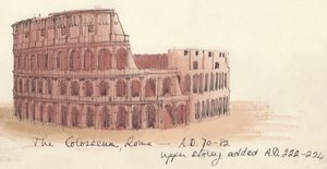 The Colosseum, Rome - AD 70-82 by Shirley Markham