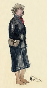 Woman in Stockinged Feet, 1953
