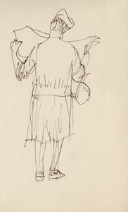 Woman Reading a Newspaper by Shirley Markham
