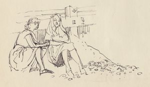 Women on the Beach, South Coast of England by Shirley Markham