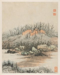 Reminiscences of Qinhuai River by Shitao