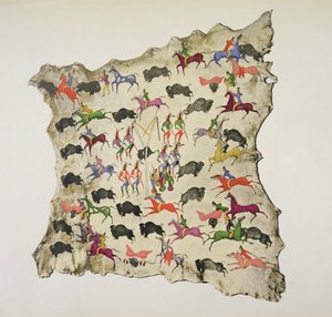 Buffalo hunt by Shoshone Katsikodi School