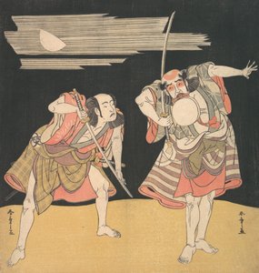 The Actors Otani Tomoemon I and Bando Mitsugoro I by Shunsho