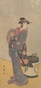 The Fourth Iwai Hanshiro as an Onnadate Woman Kyokaku, ca. 1787-90