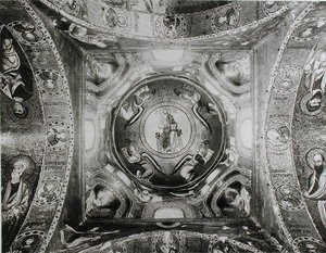 Detail of the Cupola with the Christ Pantocrator in the Centre