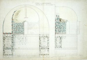 Design for Mosaic for The Church of the Wisdom of God at Lower Kingswood by Sidney Barnsley
