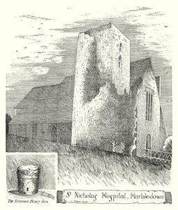St Nicholas Hospital, Harbledown (engraving)