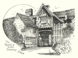 The Hospital of St John, Canterbury by Sidney Heath