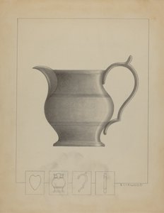 Pewter Pitcher by Sidney Liswood