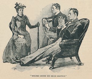 Holmes Shook His Head Gravely, 1892 by Sidney Paget