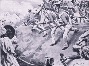 The Battle of Dubba, 24th March 1843 by Sidney Paget