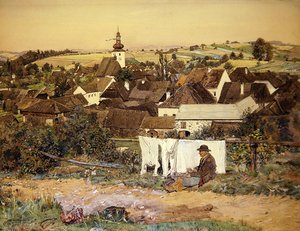 Upper Austrian Village by Sidonie Springer