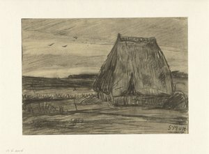 Landscape with Hut by Sientje Mesdag van Houten