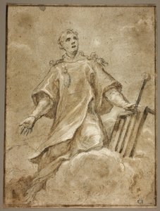 Saint Lawrence in Glory by Sigismondo Caula