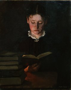 Reading Woman by Signe Scheel