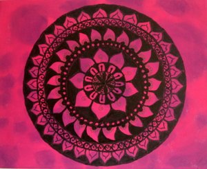 Mandala in Pink and Purple by Sil A