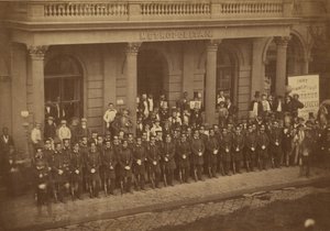 Group Portrait of Officers by Silas A. Holmes