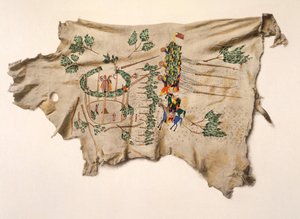 Erection of the Sun Dance Lodge of the Kiowa by Silver Horn