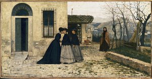 The Visit by Silvestro Lega