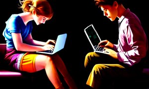 Young People Working