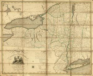 A map of the State of New York by Simeon De Witt