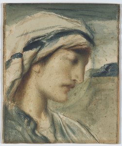 Figure with Head Scarf by Simeon Solomon