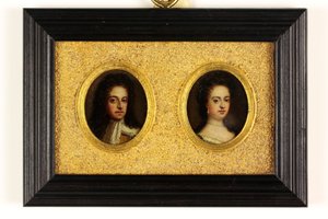 King William III and Queen Mary II by Simon (attr.to) Du Bois