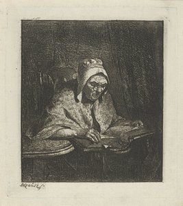 Old Woman Reading