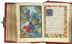 Folio from a miniature Book of Hours, use of Rome, Bruges, 1530-35