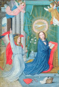 The Annunciation, Miniature from the Norfolk Book of Hours