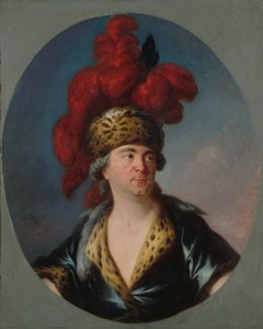 Portrait of Henri-Louis Lekain as Genghis Khan in the Play