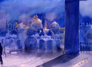 Basilica, Night Study, 2006 by Simon Fletcher