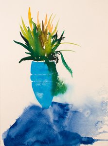 Blue Vase, 2016 by Simon Fletcher