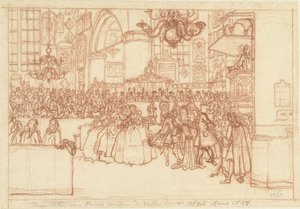 Baptism of Prince William V, 1748 by Simon Fokke