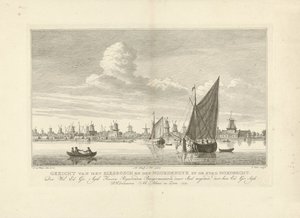 View of the Biesbosch and the Noordendijk near Dordrecht by Simon Fokke