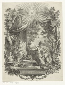 Minerva Receiving a Young Man by Simon Fokke