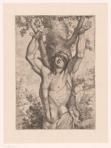 Saint Sebastian Tied to a Tree by Simon Francois