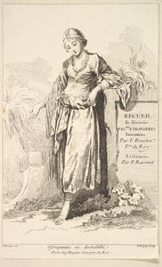African Woman in Undress, from Recueil de diverses figures étrangères, 18th century