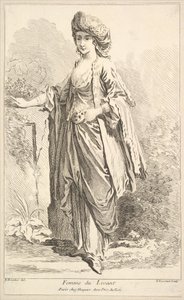 Woman of the Levant, from Recueil de diverses figures étrangères Invented by F. Bouc...