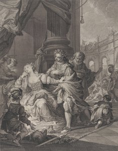 Gunhilda accused of adultery by Simon Francois Ravenet