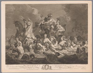 Allegory of the British Navy and the Victory over the French Fleet (The Triumph of Britannia)