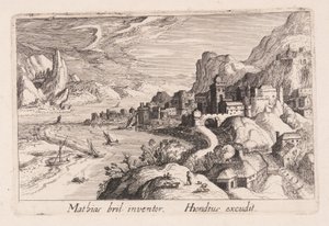 Alpine River Valley, from Topographia Variarum Regionum