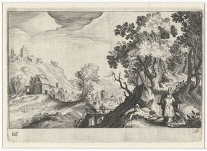 Hilly Landscape with the Good Samaritan