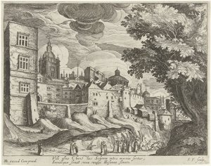 Landscape with the Entry of Christ into Jerusalem (Series: Landscapes with Scenes from the Life of Christ)