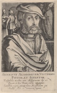 Portrait of Heinrich Aldegrever by Simon Frisius