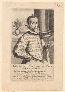 Portrait of Joris Hoefnagel by Simon Frisius