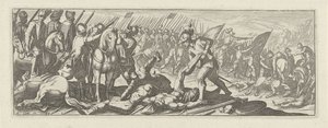 Soldiers Robbing Corpses on the Battlefield, Cavalry (series title) by Simon Frisius