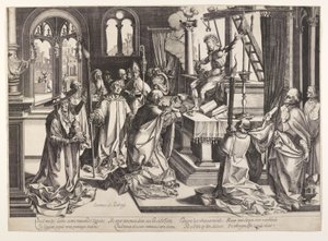 The Mass of Saint Gregory by Simon Frisius