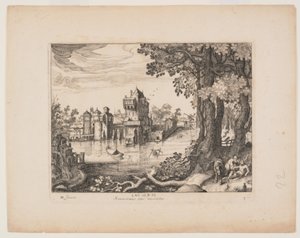 The Samaritan Finding the Man, from Landscapes with the Story of the Good Samaritan by Simon Frisius
